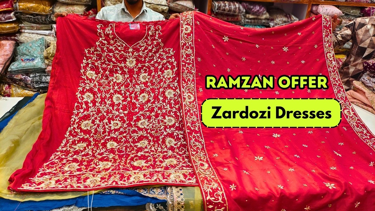 Zarzodi Bridal Dresses 💖 | Fancy Chinon Fabrics Pakistani Designer Suits  Hyderabad