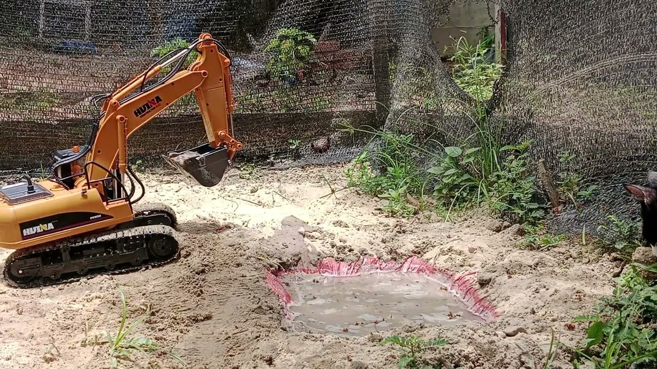 RC EXCAVATOR Review Tes Huina Di Tanah Berlumpur