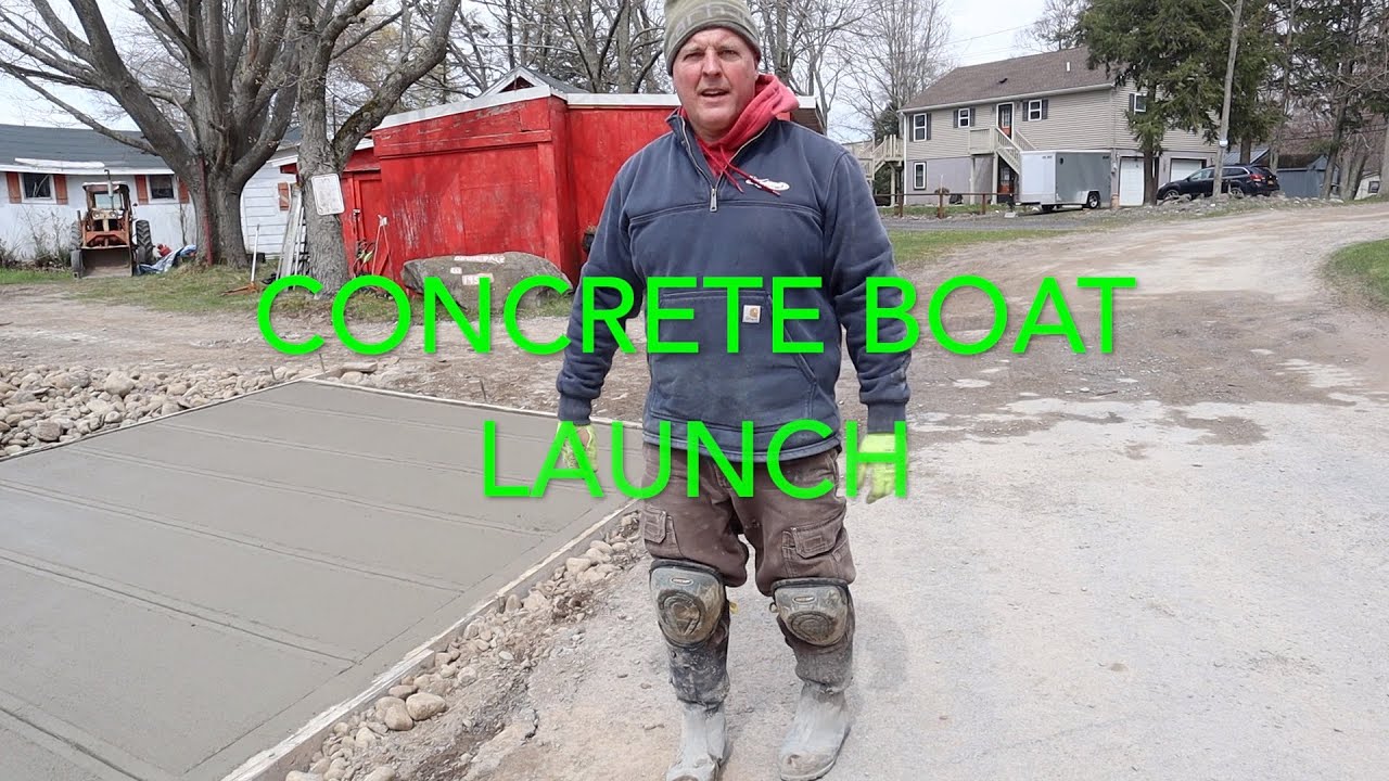 How to pour a concrete boat ramp
