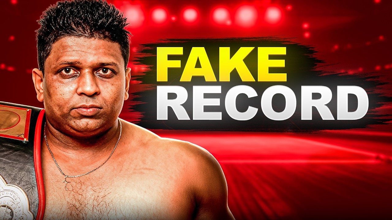 The Indian Fake Record World Champion FRAUD (RIGGED FIGHTS)