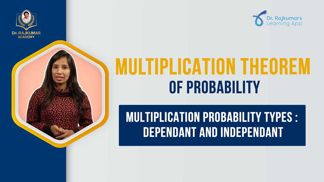 II PUC: Multiplication probability types :Dependent & Independent| Dr.Rajkumar's Learning App| Maths