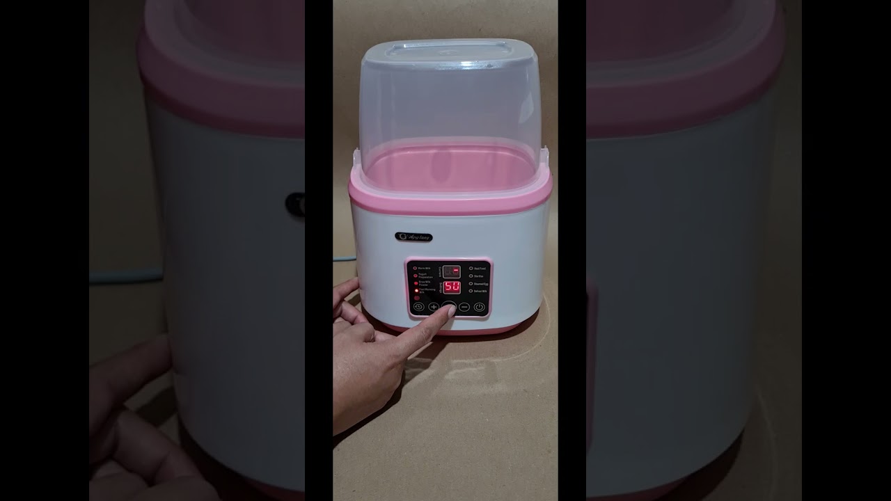 Esterilizador de biberones para bebé.