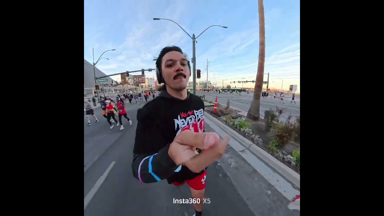 Full Vegas movie.  Rock n roll half marathon 2026.  #runner #rocknroll #stripatnight #halfmarathon 