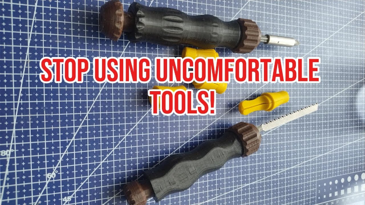 Pro-Grade Feel: 3D Printed Ergonomic Screwdriver! 🖤💛 🛠️