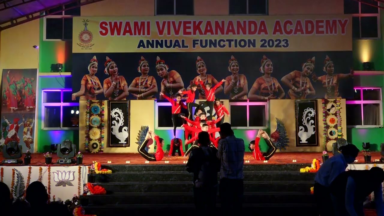 Performance on Yoga by students of Swami Vivekananda Academy Gwalior
