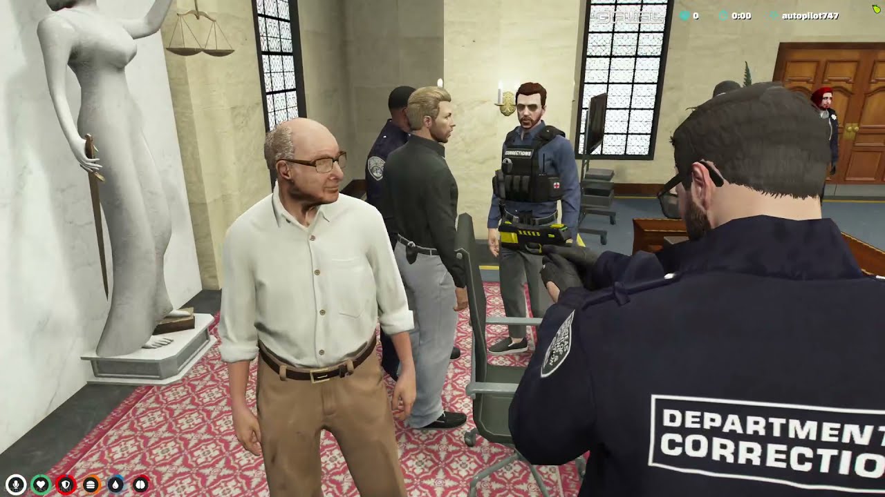 James Randal walks into courtroom, sees Jigsaw GTA V RP nopixel (TTV Spaceboy) 2021 10 22
