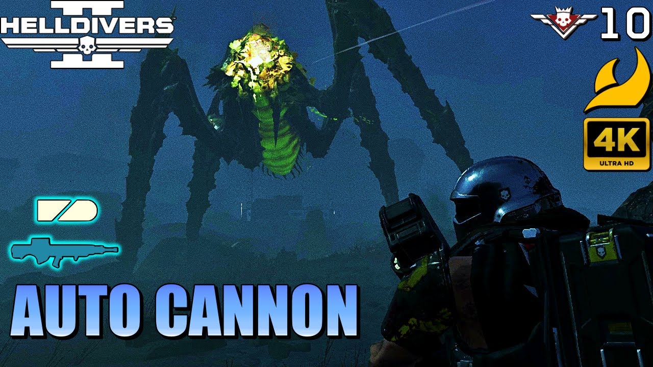 Helldivers 2 - Autocannon Gameplay (No commentary, Max difficulty, No deaths)
