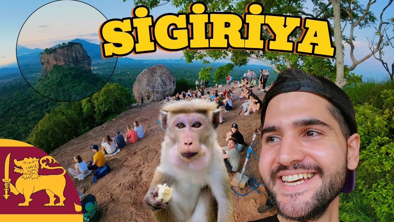 SRİ LANKA PİDURANGALA TEPESİNE ÇIKTIM VE İLK DEFA MAYMUN GÖRDÜM! Sigiriya Lion Rock! 🇱🇰