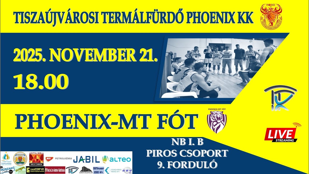 Tiszaújvárosi Termálfürdő Phoenix KK - Phoenix-MT Fót