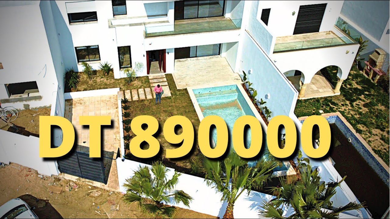 فيلا مودرن 😍 قرب البحر بجانب نزل السندباد 🏖🏖 الحمامات بقيمة 890 الف دينار