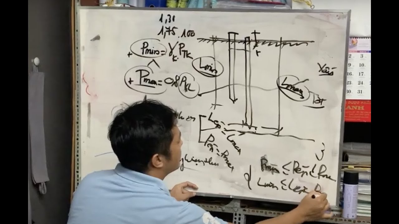 Cách chọn lực ép Pmax Pmin và Chiều sâu ép Lmax Lmin trong thi công ép đóng cọc BTCT