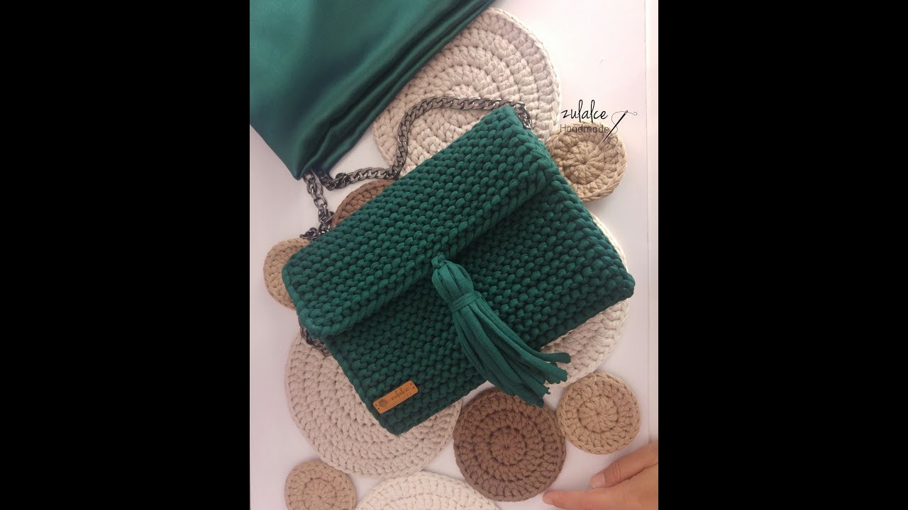 DIY | Penye Ip ile Canta Yapimi (Part 2)/ Bag with Tshirt Yarn Nasıl Örülür?