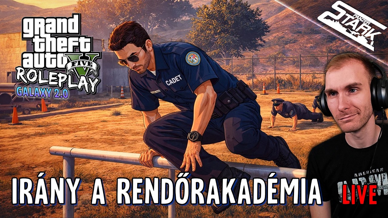 Irány a Rendőrakadémia - GTA 5 RolePlay #43 - Stark Galaxy2.0