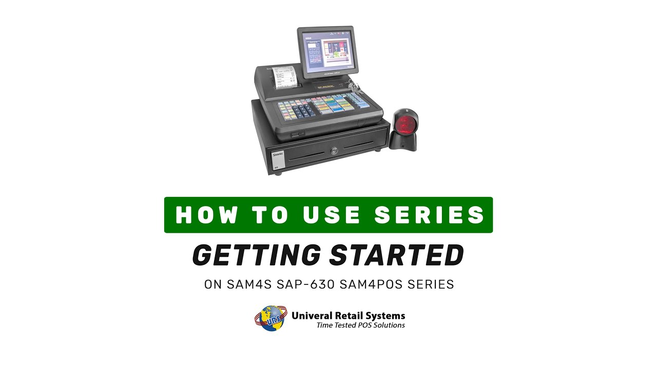 SAM4's SAP-630 Cash Register Quick Starter Guide