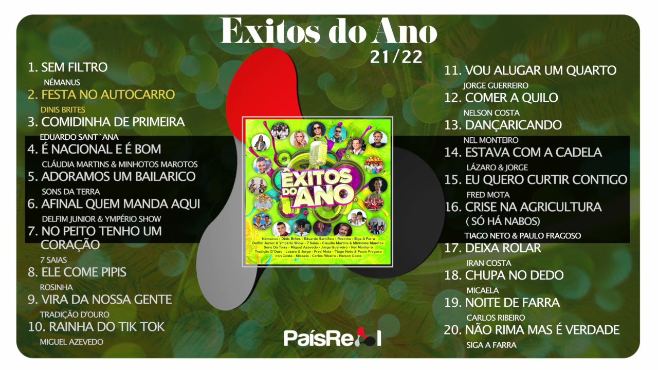 Êxitos do Ano ( 21(22) - Colectânea com 20 artistas Portugueses