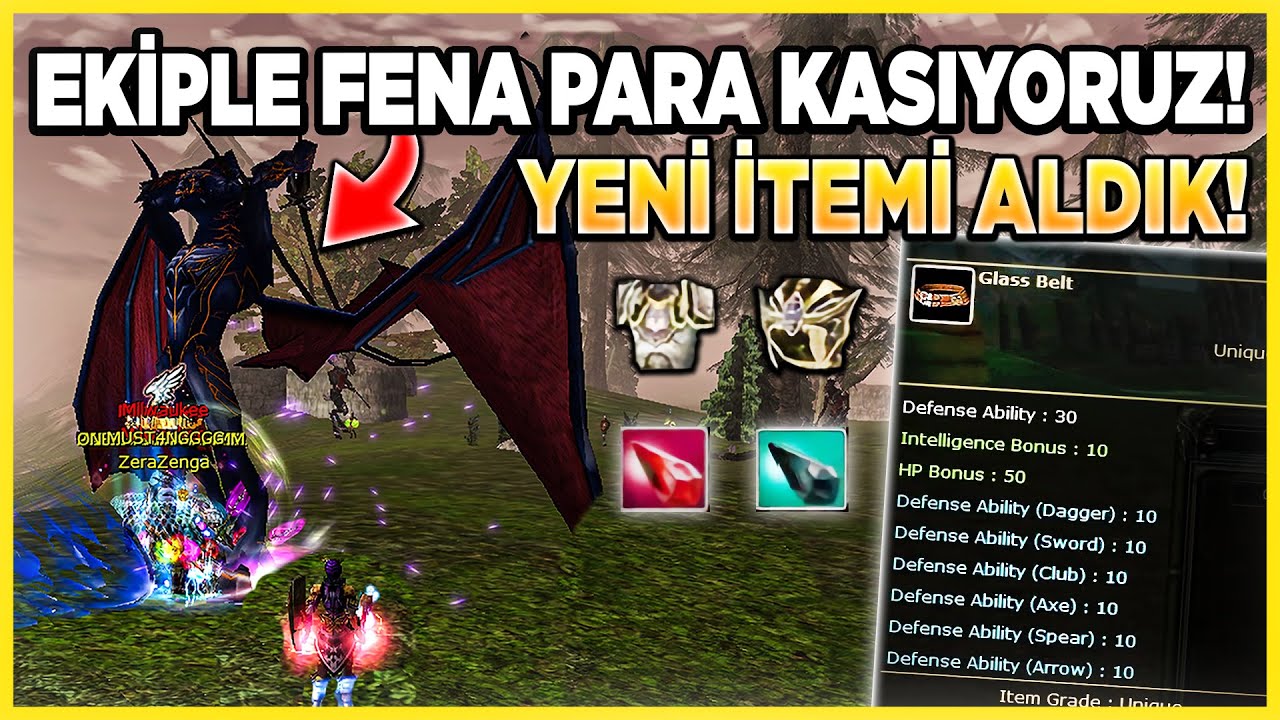 EKİPLE DELİ GİBİ PARA KASIYORUZ 🤑! | YENİ İTEM GELDİ 😍! | Knight Online Zero #10