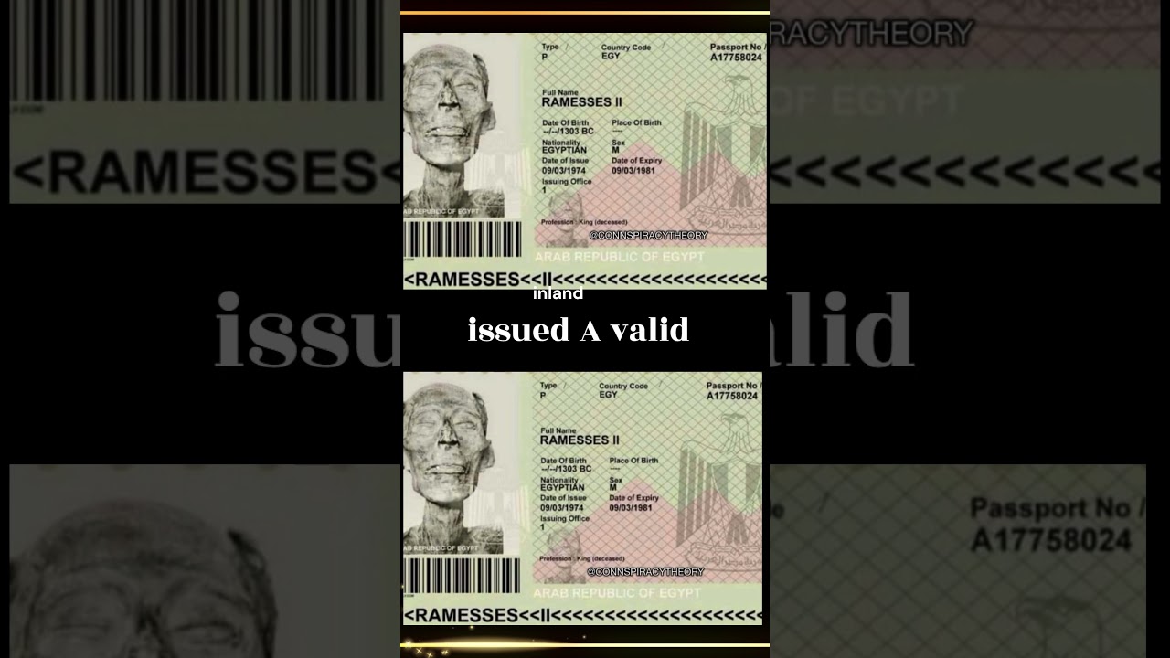 Passport for 3,000 year old