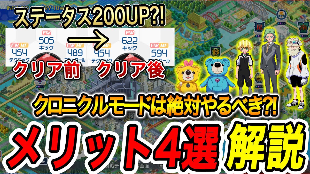 【イナイレV】クロニクルモードを全クリするメリット教えちゃいます【イナズマイレブン 英雄たちのヴィクトリーロード】