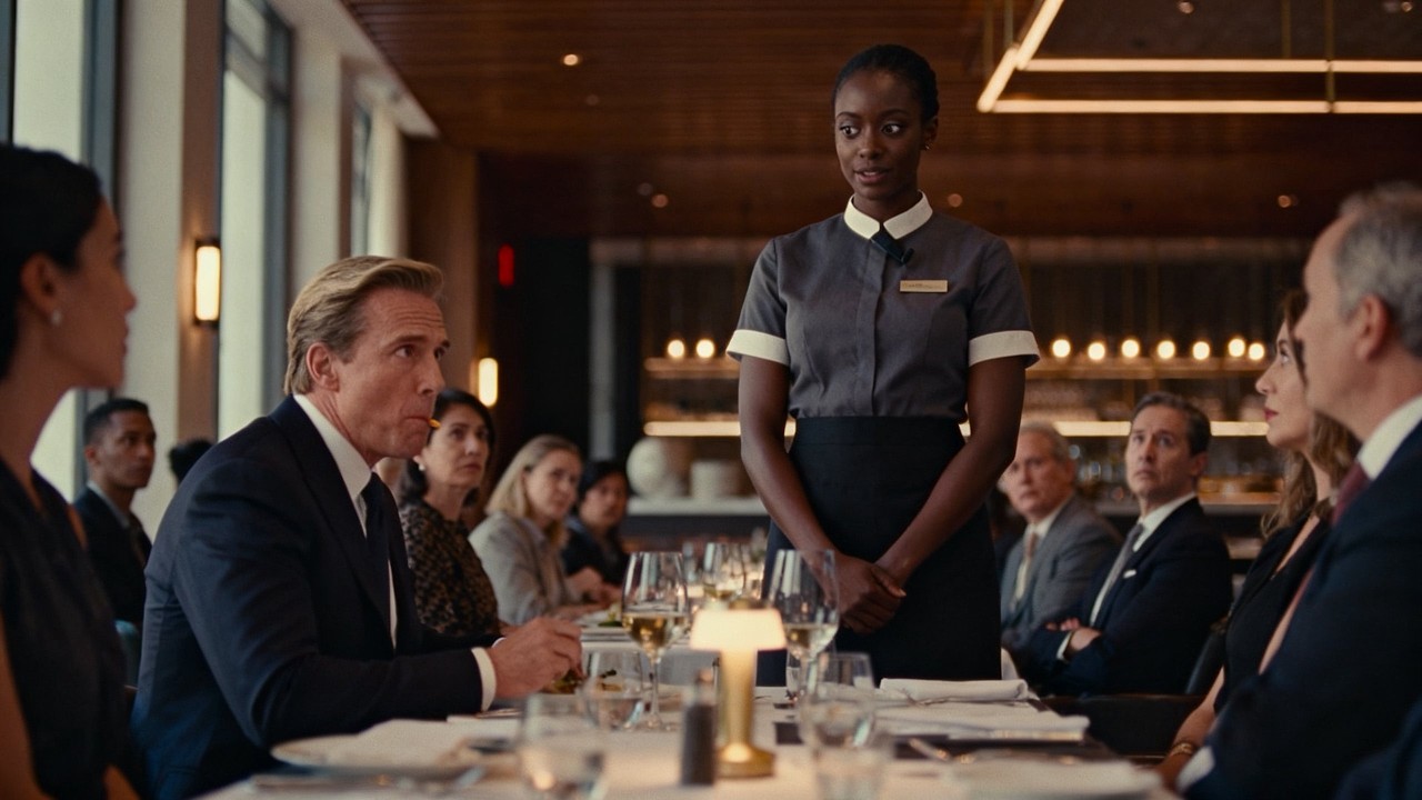 Billionaire Dismisses a Waitress — Her Words Change the Room