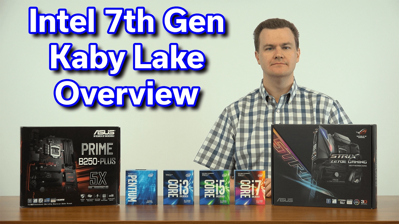 Kaby Lake Overview - G4560 / i3-7350K / i5-7600K / i7-7700K - B250 / Z270