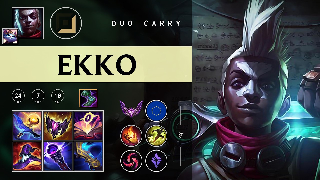 Ekko Carry vs Caitlyn - EUW Master Patch 26.05