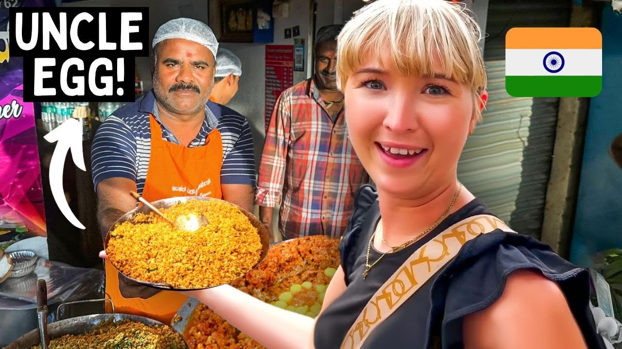 Мы попробовали самую ИЗВЕСТНУЮ уличную еду Бангалора 🇮🇳 Рис дядюшки Эгга (3000 ЯИЦ)