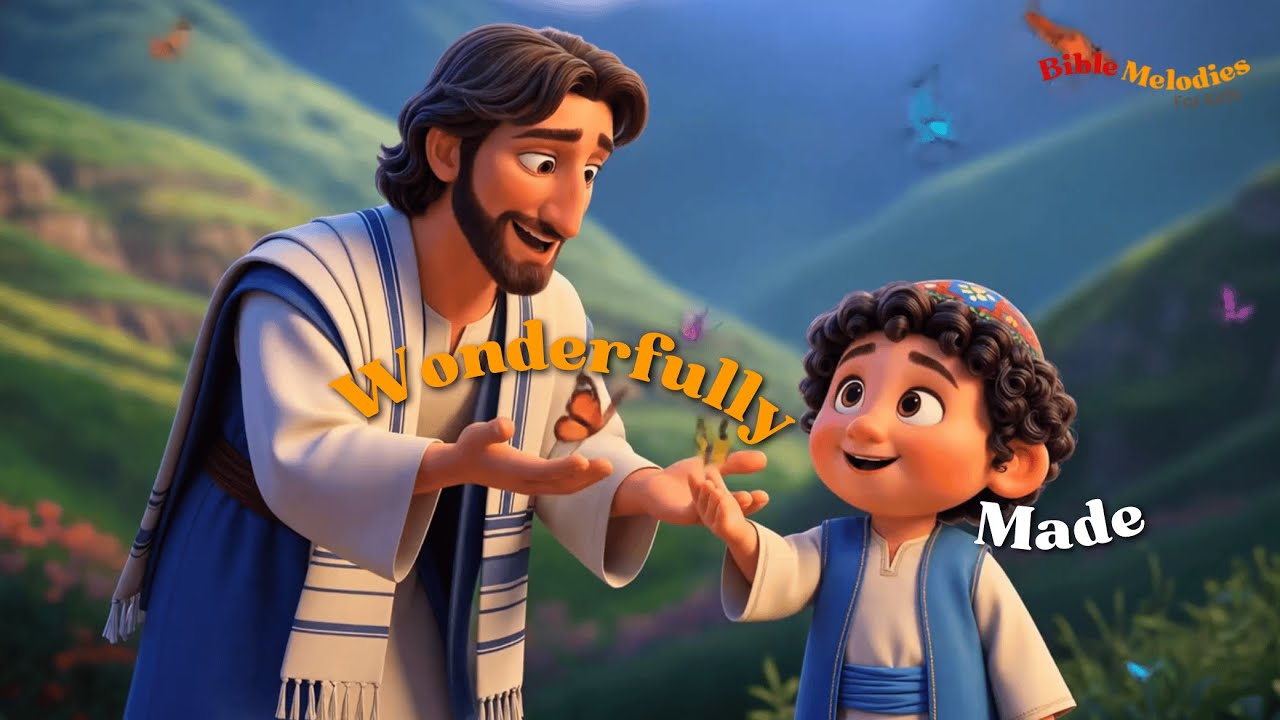 Wonderfully Made | Psalm 139:14 | Bible Verse | Christian Nursery Rhyme | Bible Melodies for Kids✨🎶