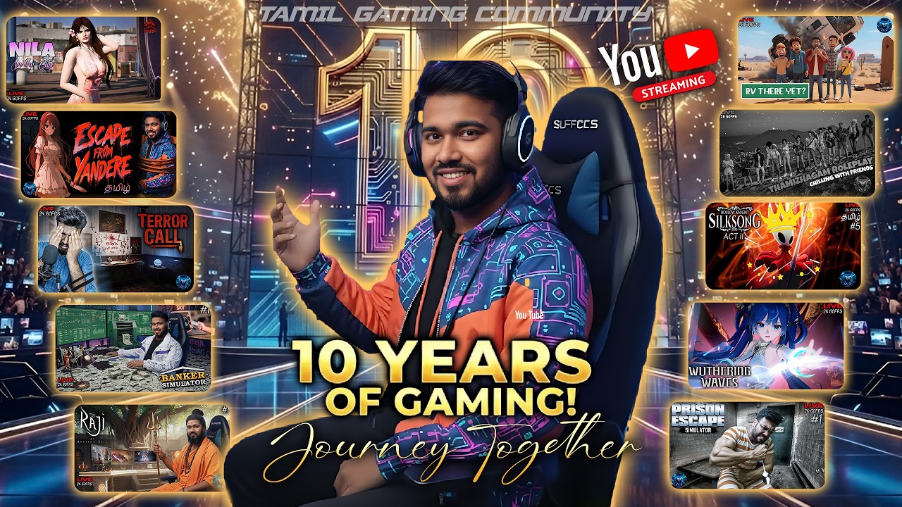 Youtube X | A Decade of Youtube Journey | Tamil Gaming Community | Naresh Playz | Tamil Gaming