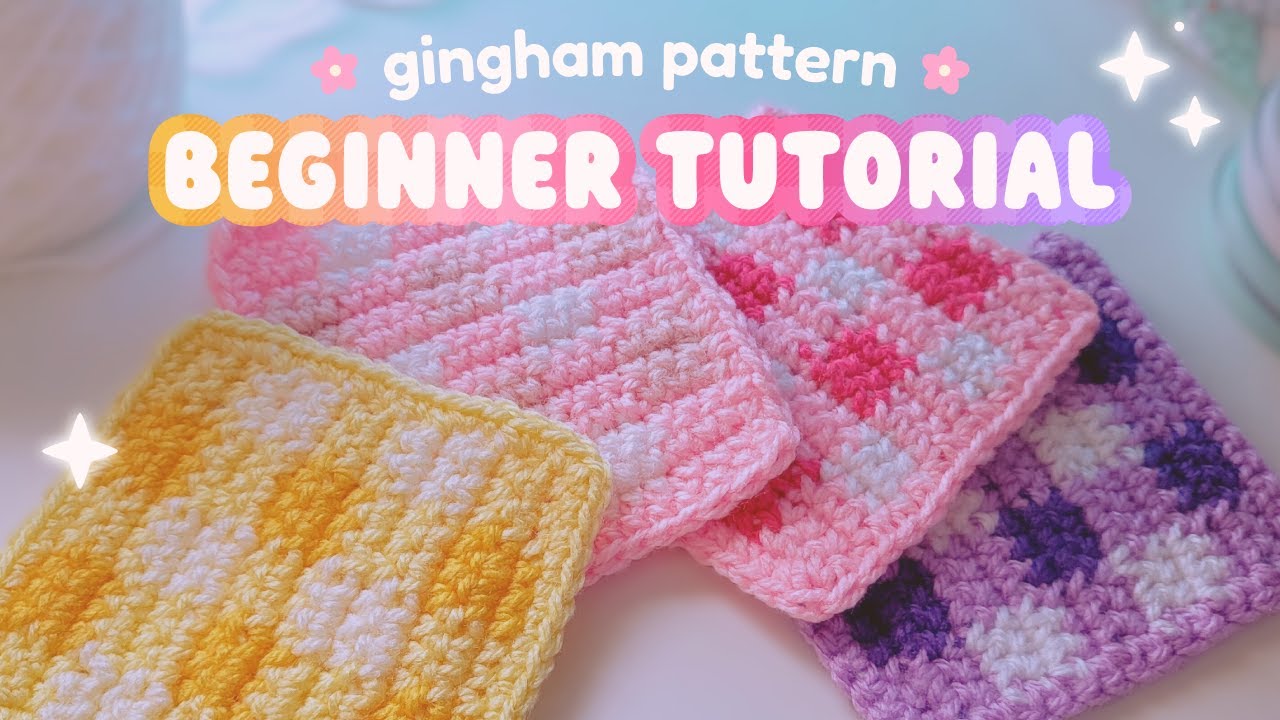 how to color change, crochet gingham solid granny squares