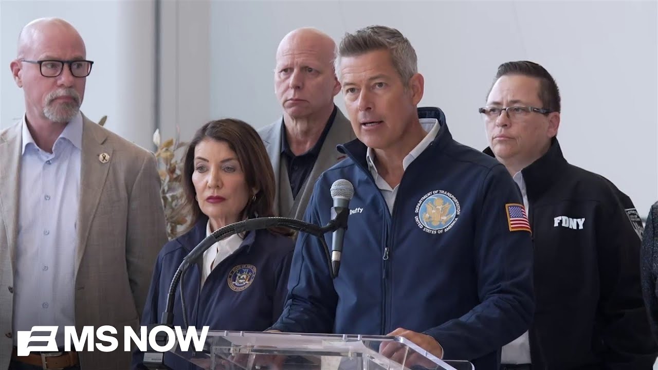 BREAKING: Transportation Secy. Duffy, NYC Mayor Mamdani give update on deadly LGA collision