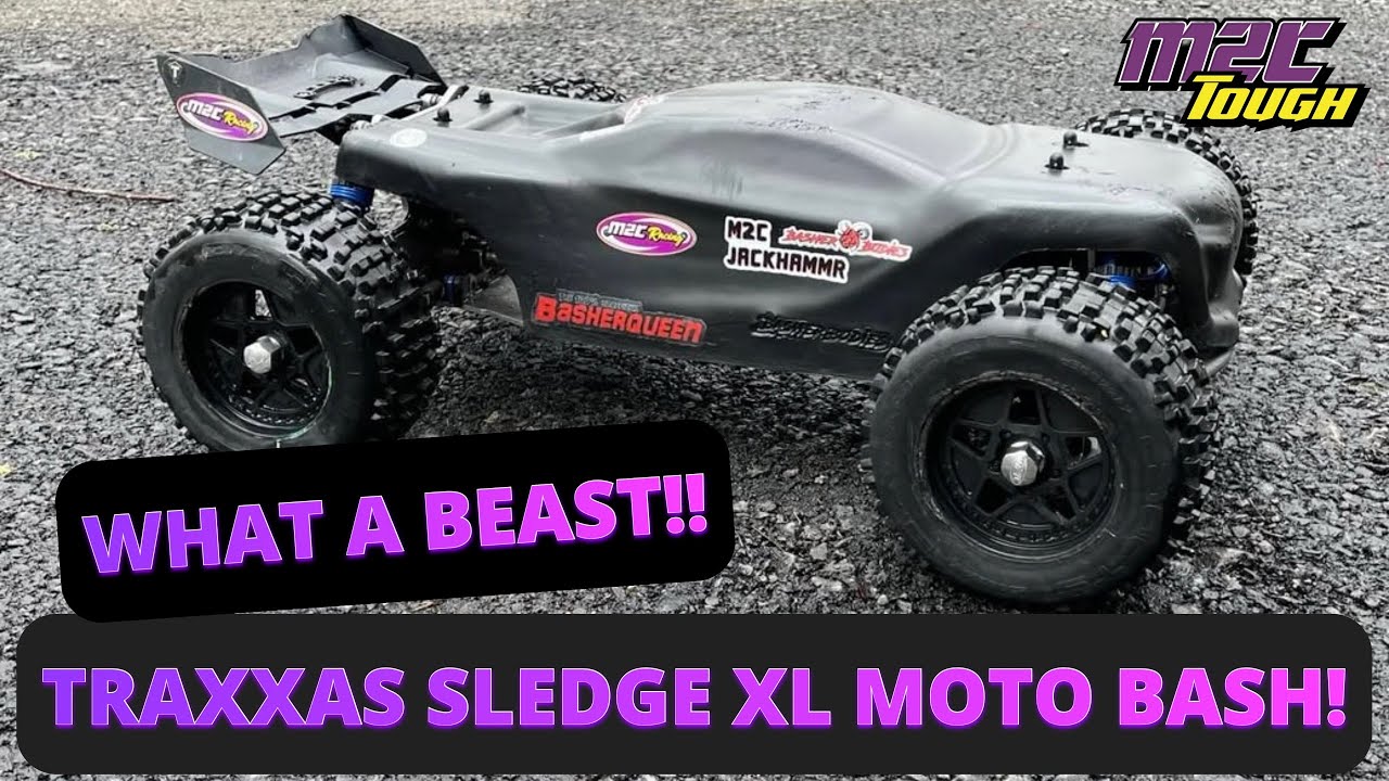 TRAXXAS SLEDGE XL MOTOCROSS BASH! BIG SENDS!!