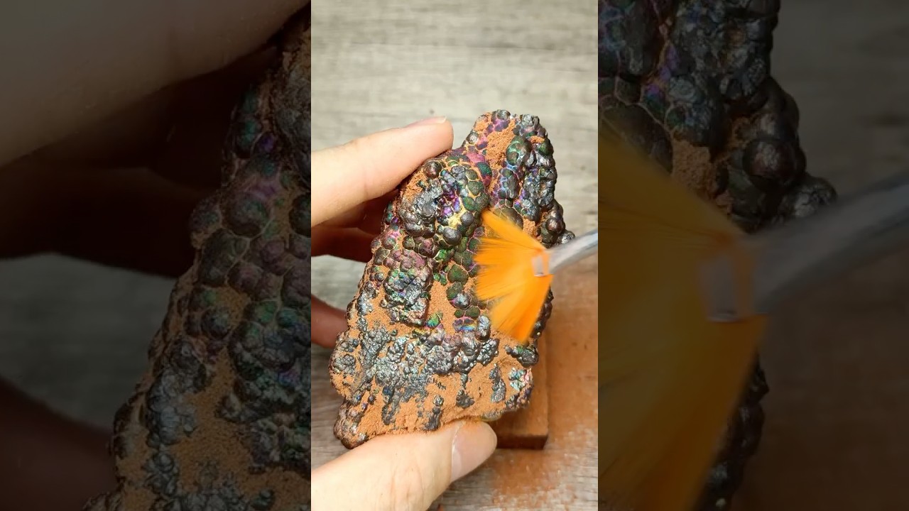 [ unboxing ] Rare, Iridescent Goethite, Hematite, #shorts #unboxing #unpacking  #leklai #goethite