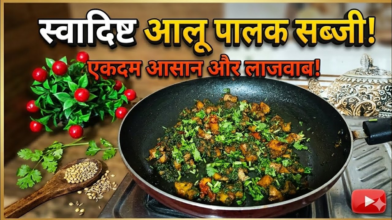  * आलू🥔 पालक🥬 ऐसे बनाएंगे तो उंगलियाँ चाटते रह जाएंगे! ढाबा स्टाइल सीक्रेट रेसिपी 😋 * गारंटी है!..