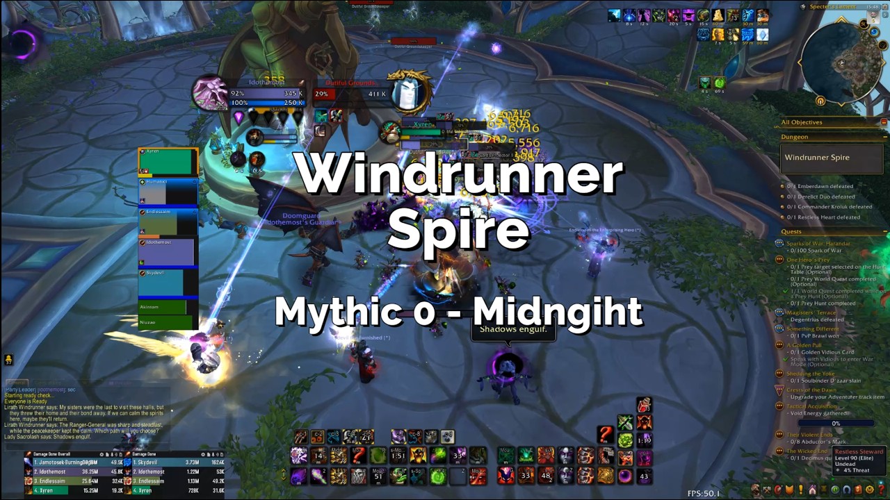 Windrunner Spire Mythic 0 Full Clear - Best Mythic 0 in Season 1 | WoW Midnight