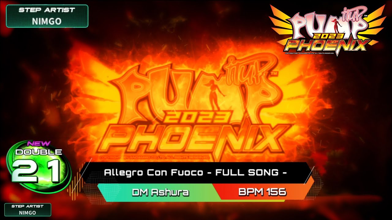 [PUMP IT UP PHOENIX] Allegro Con Fuoco(알레그로 콘 뿌오코) - FULL SONG - D21 (Phoenix Modified ver.)