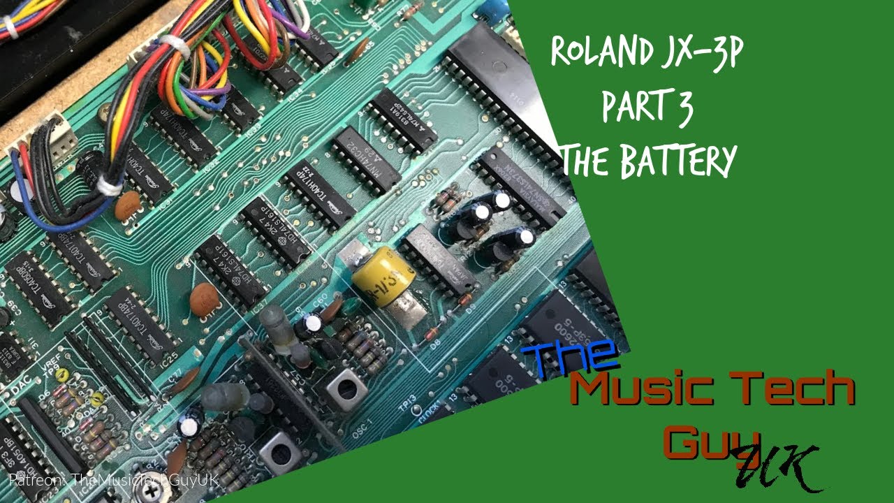Roland JX-3P Restoration - Part 3 - New Battery / Replacing the Battery