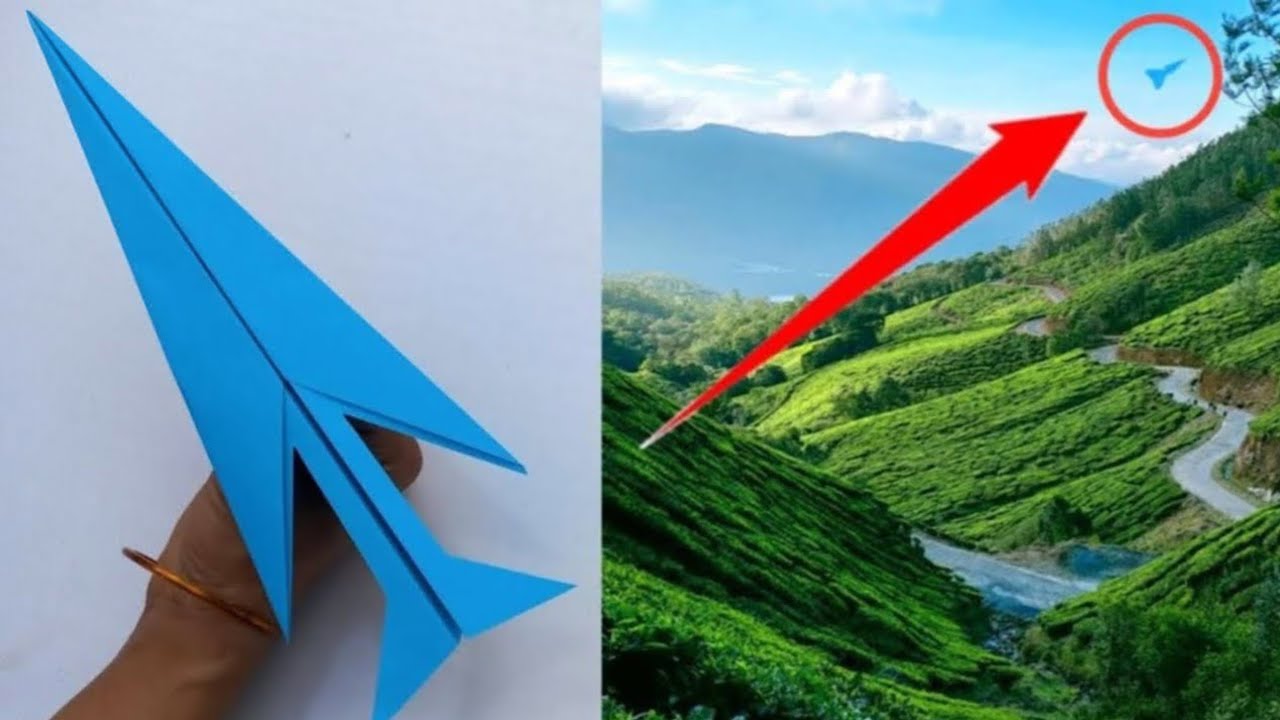 Papierflieger falten der weit fliegt Anleitung - Allerlei Channel