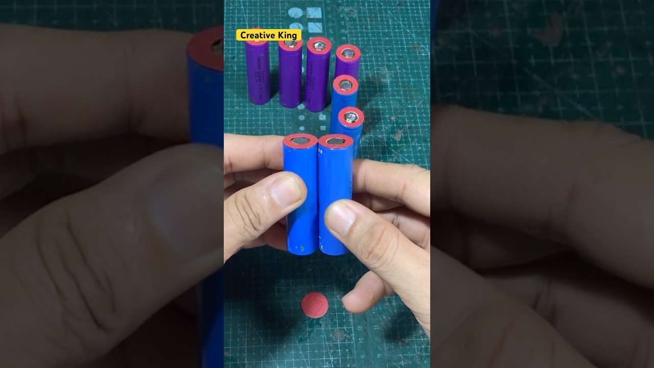 DIY 4S 2P 16.8V Lithium Battery Pack #shorts