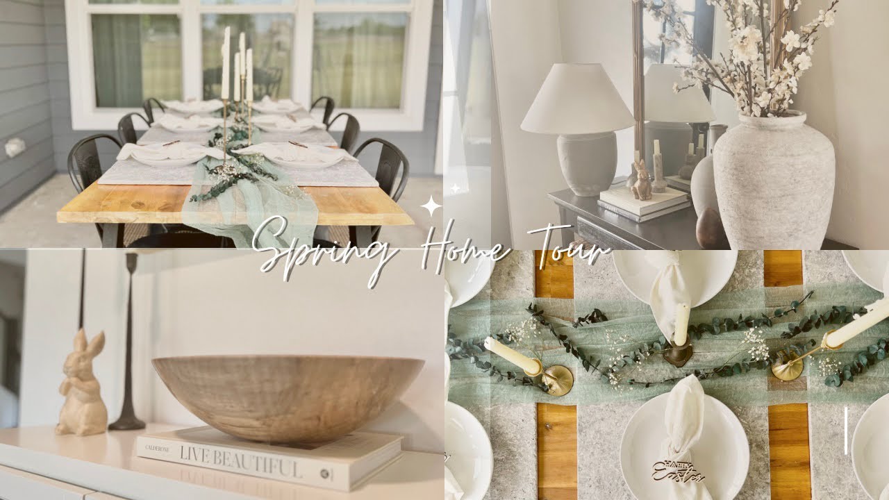Spring Home Tour / Easter Home Tour / Spring Table Ideas / Easter Table Ideas / Neutral Home Decor