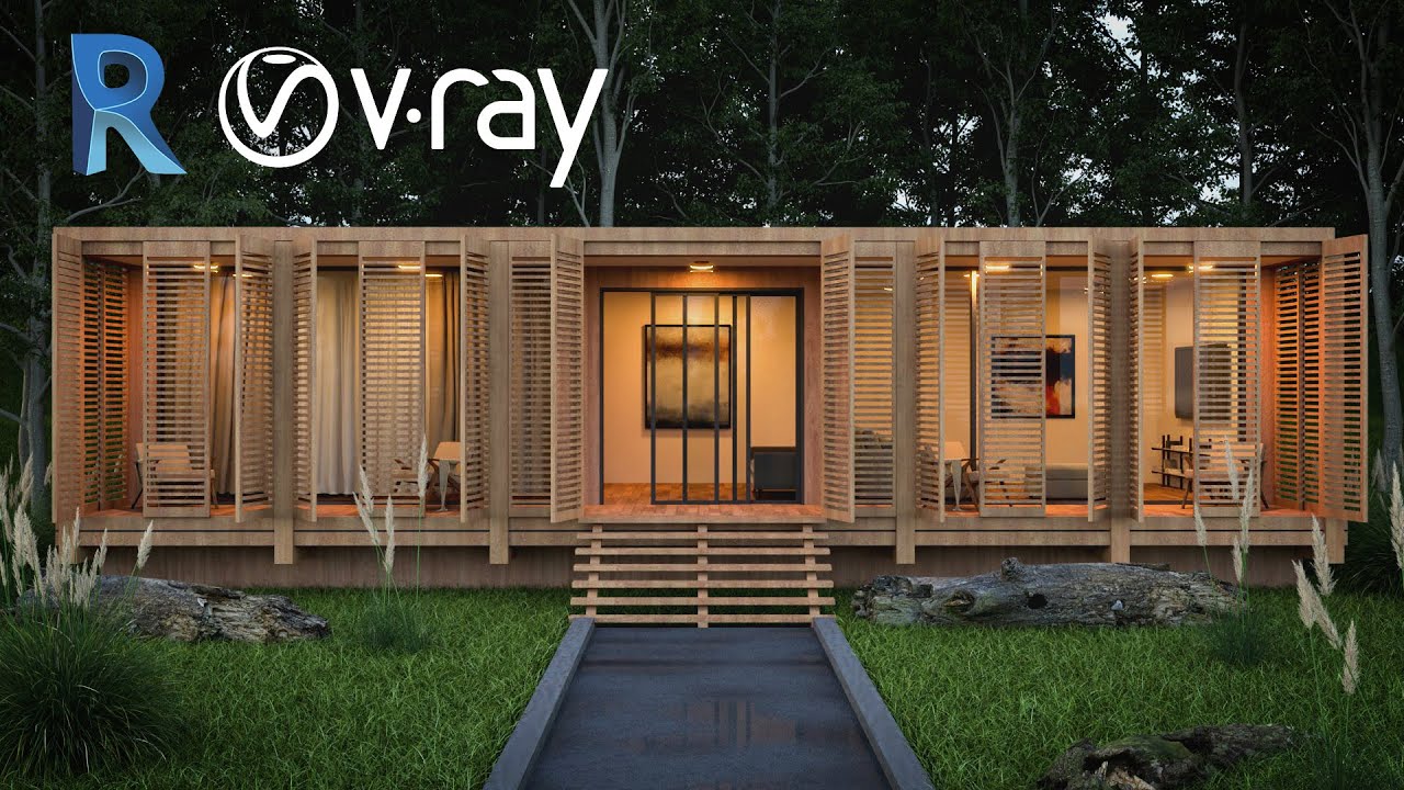 Revit 2022 Vray 5 Exterior Rendering - Vray for Revit -