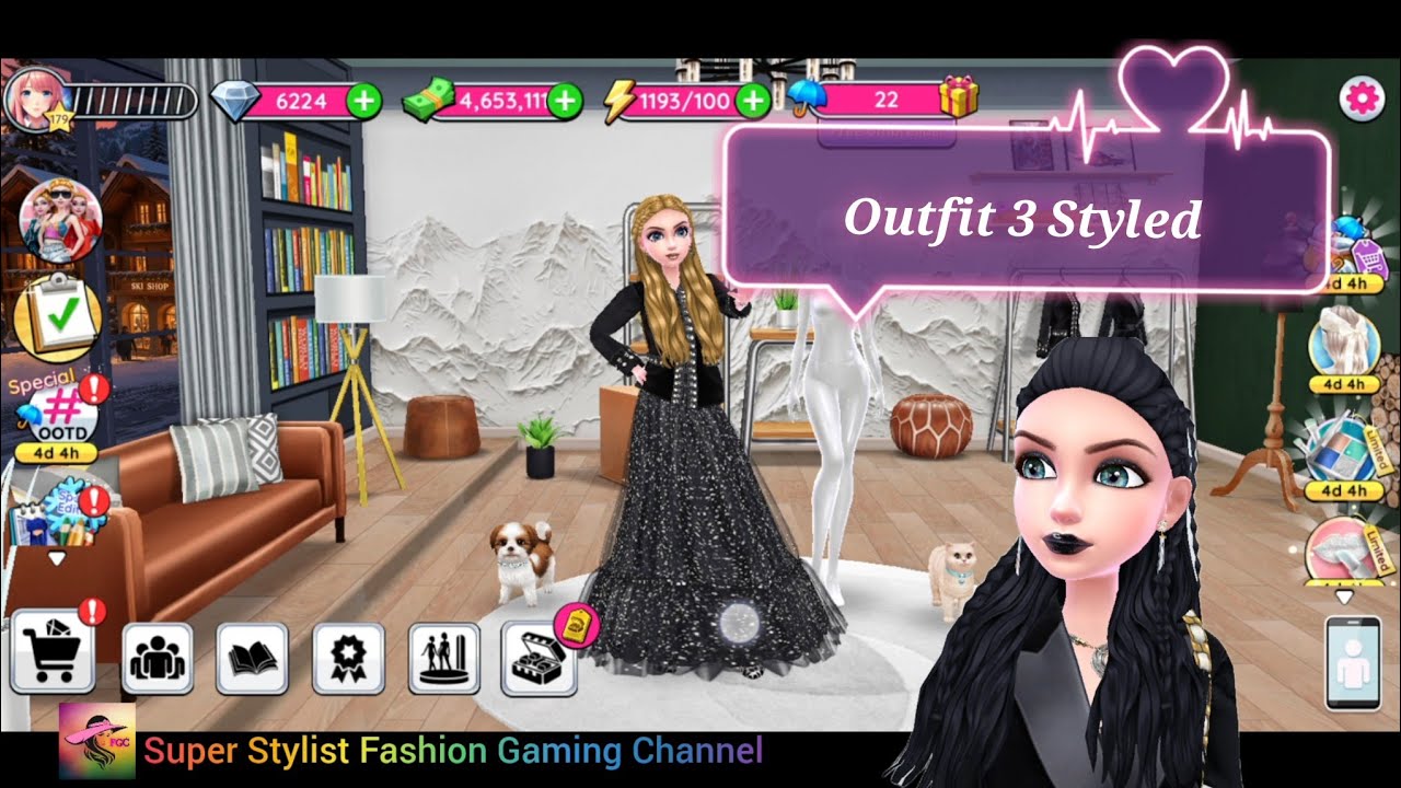 Super Stylist Game Winter Event Outfit 3 Styled ❄️ #superstylish #superstylist #dressupgames 