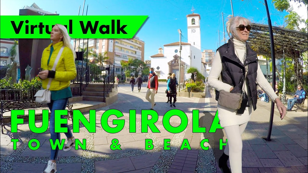 Fuengirola walking tour - January 2022 - Fuengirola, Costa del Sol 🇪🇸  immersive virtual walk