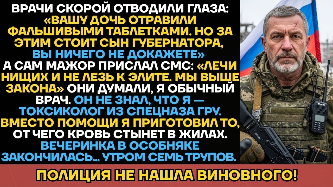 Мажор Убил Дочь Врача Поддельными Лекарствами, Не Зная Что Тот Служил В Спецназе. Химическая...
