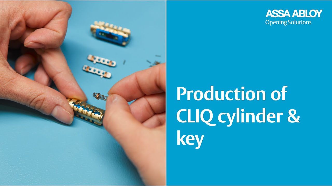 Insight into the production of CLIQ locking cylinders & keys