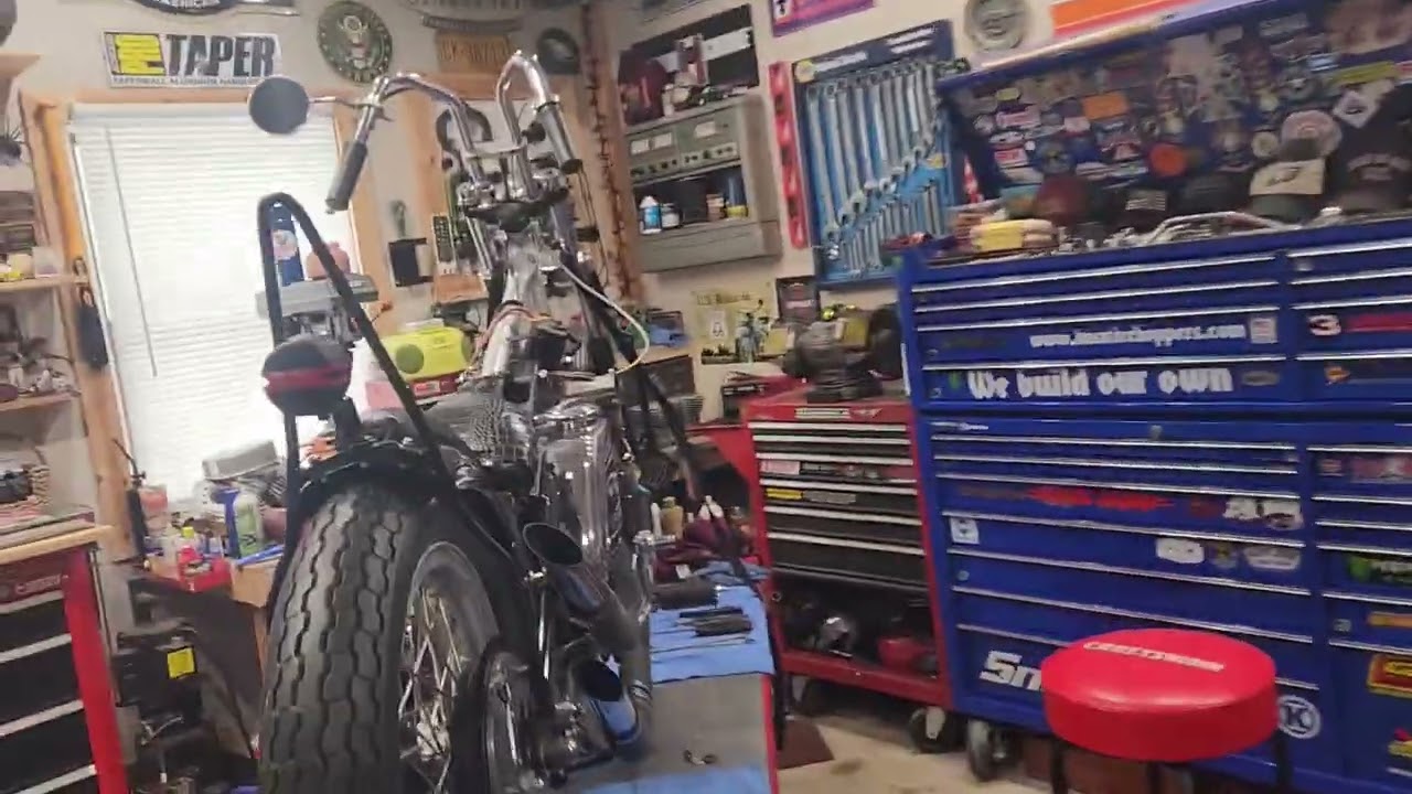 Mr.K's Harley Davidson Xlh chopper project Ironhead Sportster 