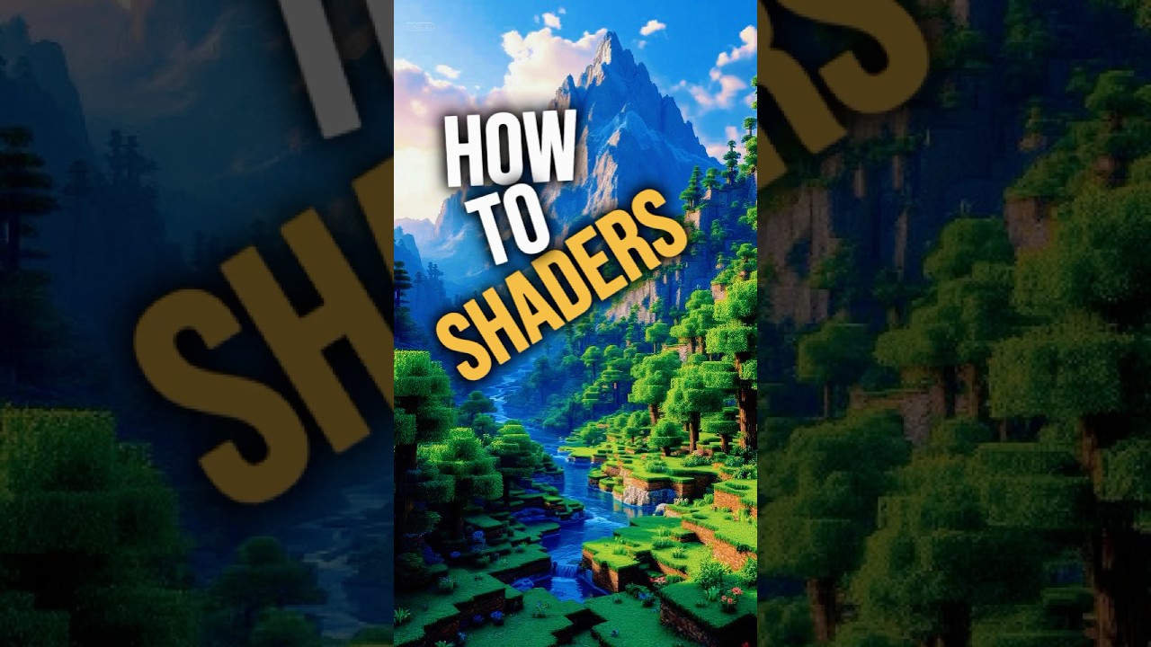 How to Install Shaders!!! #minecraft #tatorial #shaders