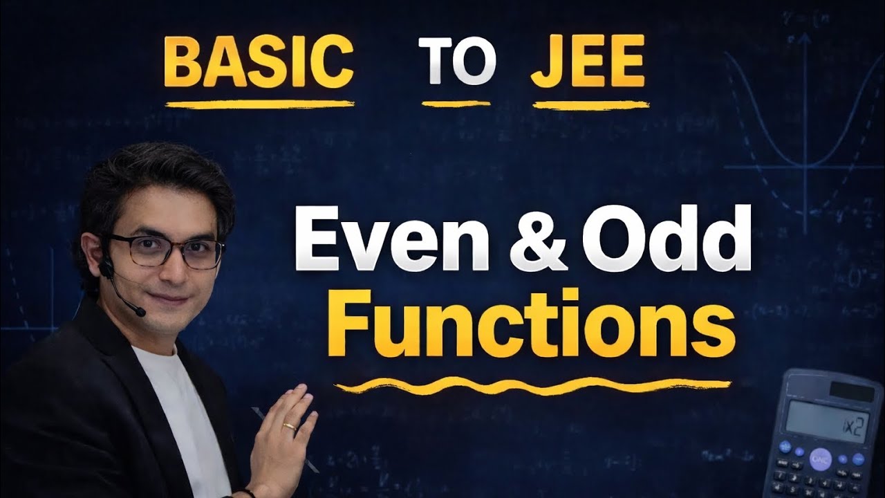 Basic to JEE ◇ Even and Odd functions ◇ IIT-JEE ◇ Functions 
