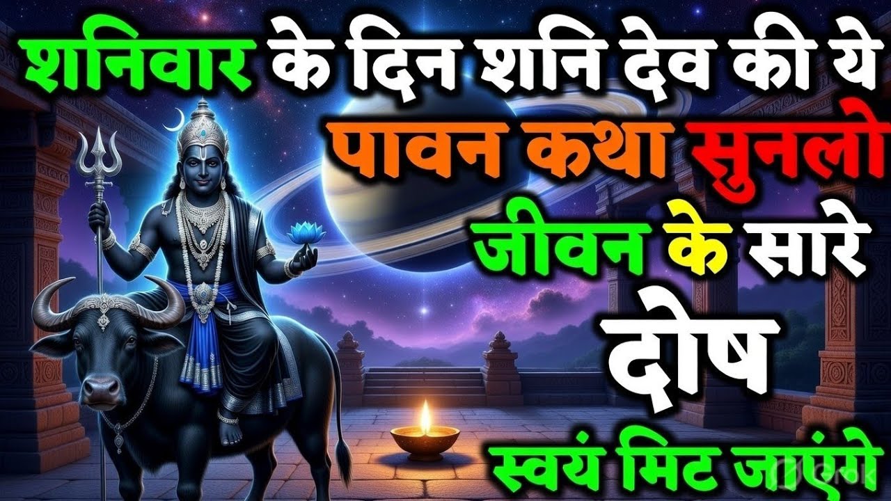 शनिदेव की कथा सुनते ही साढ़ेसाती शांत और जीवन में आएगा सौभाग्य