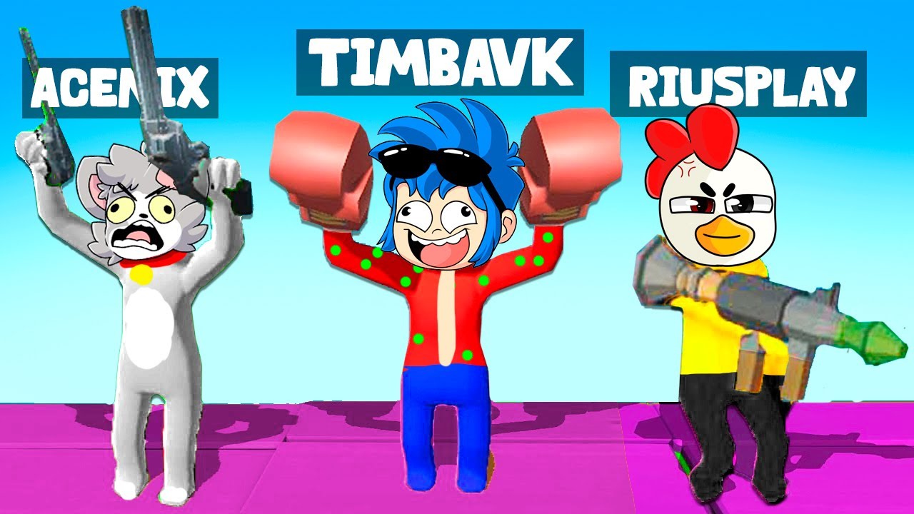 ¡ACENIX vs TIMBA vs RIUSPLAY vs RAPTOR! 😂🏆 FIESTA de PUÑETAZOS - PUMMEL PARTY 🔴 En Directo