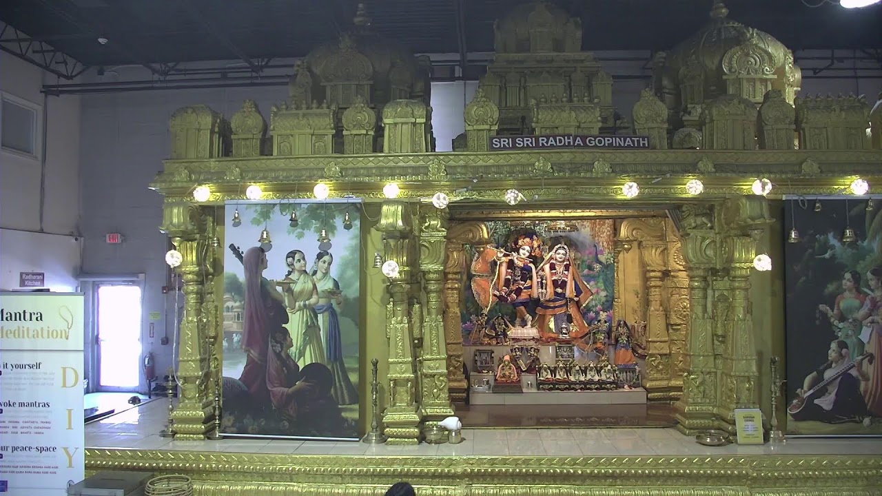 🙏🌟 Radha Gopinath Mandir Daily Live | Edison, NJ 🕉️🎶